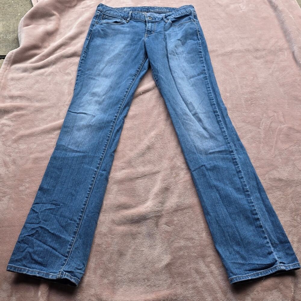 Levi's Women Demi Curve Straight Leg Size 31 mid-rise brown tab Y2K